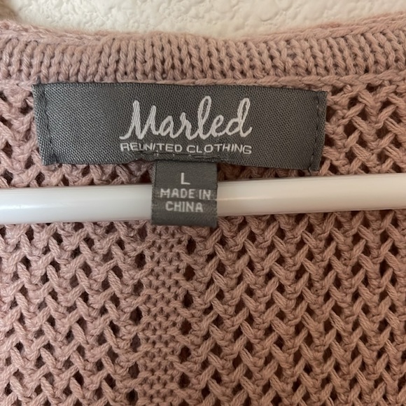 Mermaid 🧜‍♀️ Ombré Knit Hoodie Size L - Picture 2 of 5